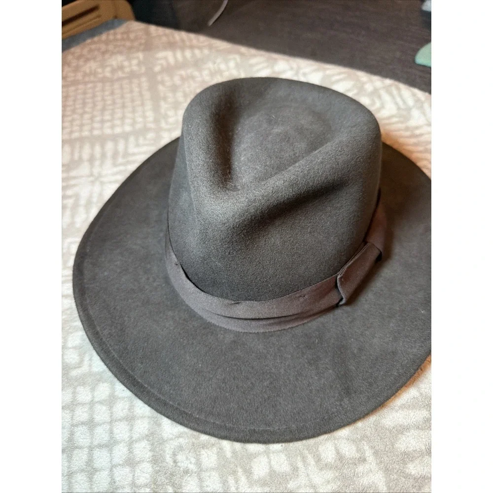 Indiana Jones 100% Wool Hat Dorfman Pacific Collection Size XL Brown
